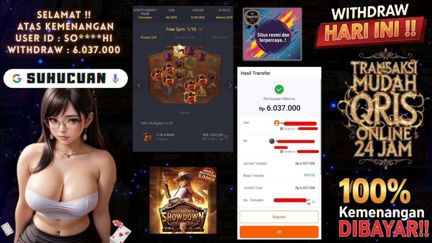 SUHUCUAN JACKPOT SLOT WILD BOUNTY SHOWDOWN 